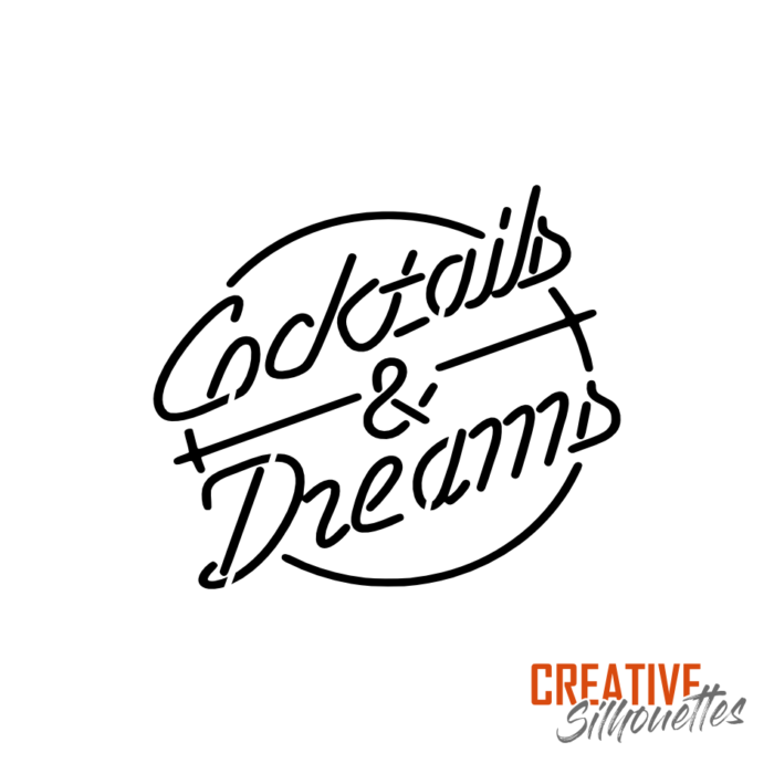 Cocktails & Dreams Stencil - Image 3