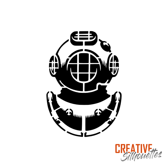 Divers Helmet Stencil - Image 3
