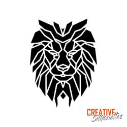 Geometric Lion Stencil - Image 3
