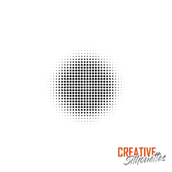 Halftone Round Pattern Stencil - Image 3