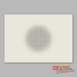 Halftone Round Pattern Stencil - Image 2