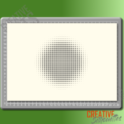 Halftone Round Pattern Stencil