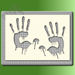 Handprints Stencil