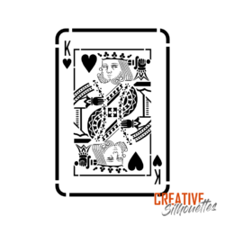 King of Hearts Stencil - Image 3