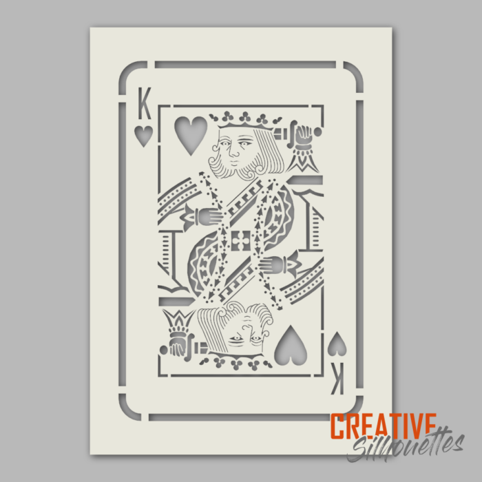 King of Hearts Stencil - Image 2