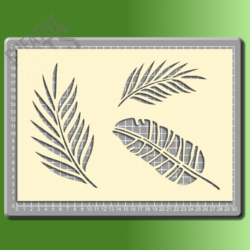 Leaves Version 2 Stencil