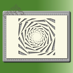 Swirl Tunnel Pattern Stencil