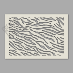 Tiger Stripe Pattern Stencil - Image 2