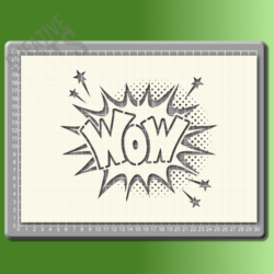 'WOW' Sign Stencil