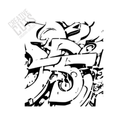 Graffiti Background Stencil - Image 3