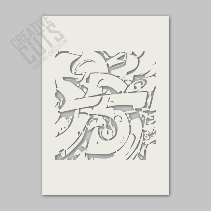 Graffiti Background Stencil - Image 2