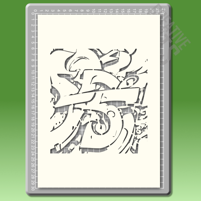 Graffiti Background Stencil - Image 1