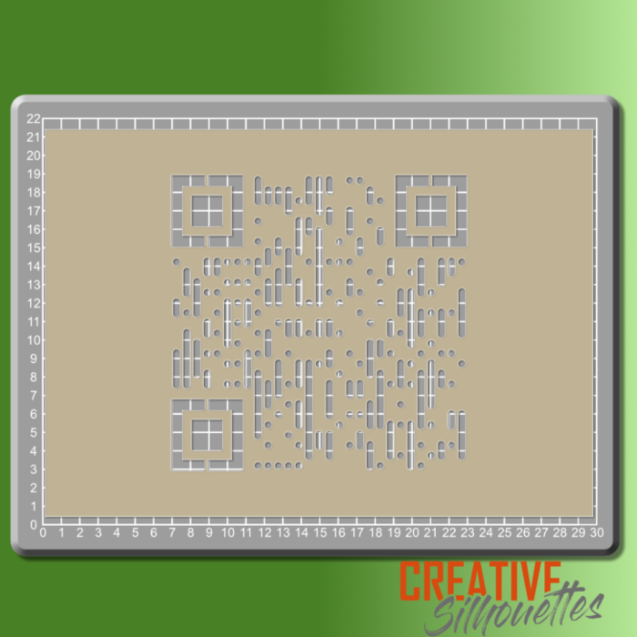 QR Code Stencil Stencil - Image 1