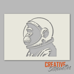 Monkey Astronaut Stencil - Image 2