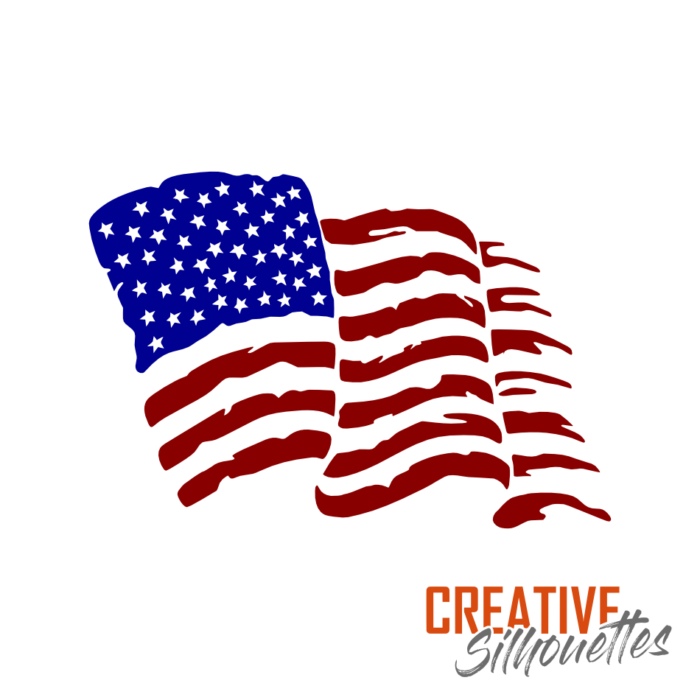 USA Flag Stencil - Image 3