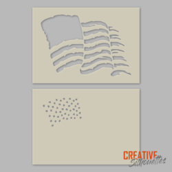 USA Flag Stencil