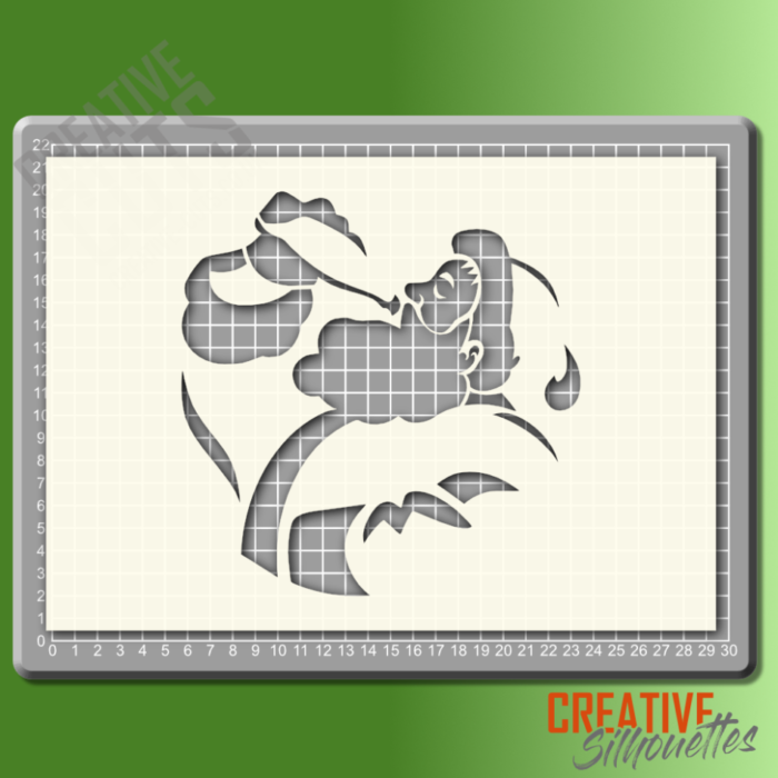 Cola Santa Stencil - Image 1