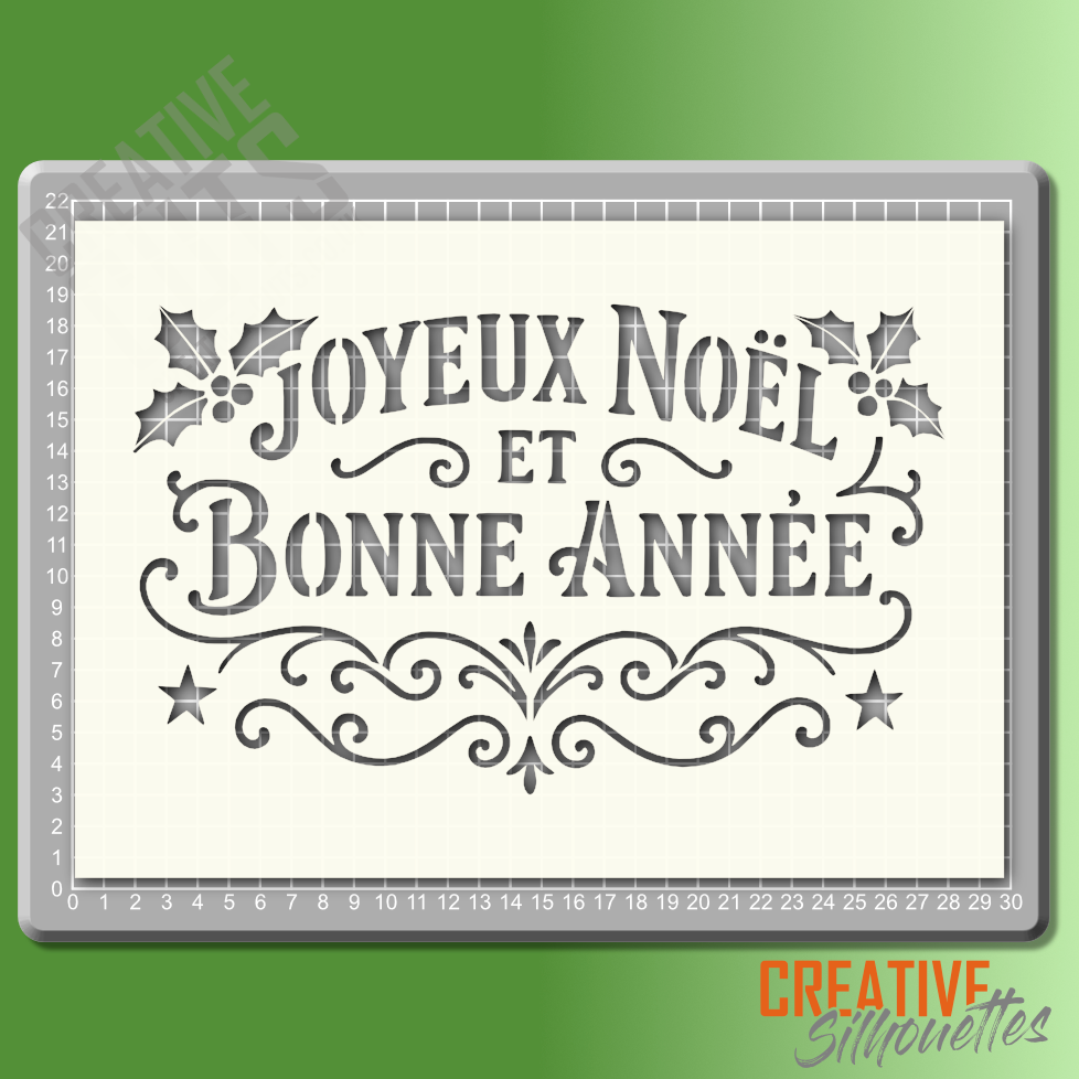 Joyeux Noel Stencil