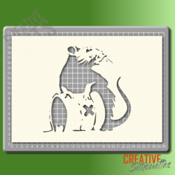 Banksy Toxic Rat Stencil
