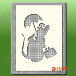 Banksy Drowned Rat Stencil