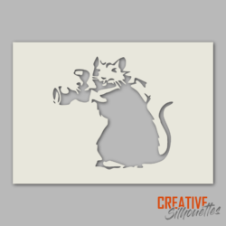 Banksy Paparazzi Rat Stencil - Image 2