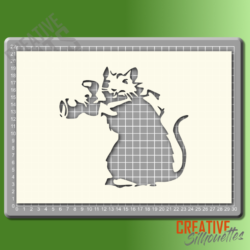 Banksy Paparazzi Rat Stencil