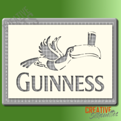 Guinness Toucan Stencil