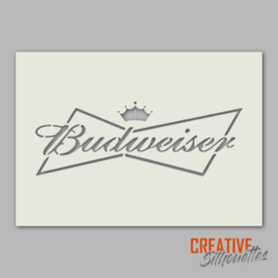 Budweiser Beer Logo Stencil - Image 2