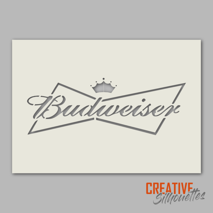 Budweiser Beer Logo Stencil - Image 2