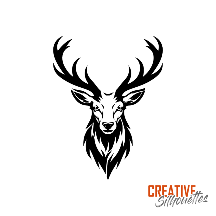 Stag Head Stencil - Image 3