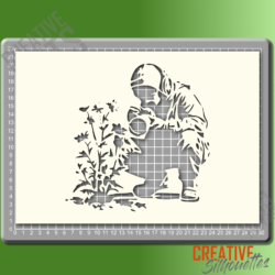 Plant Photographer Stencil