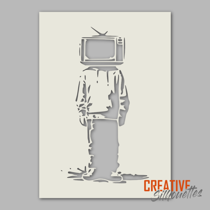 TV Boy Stencil - Image 1