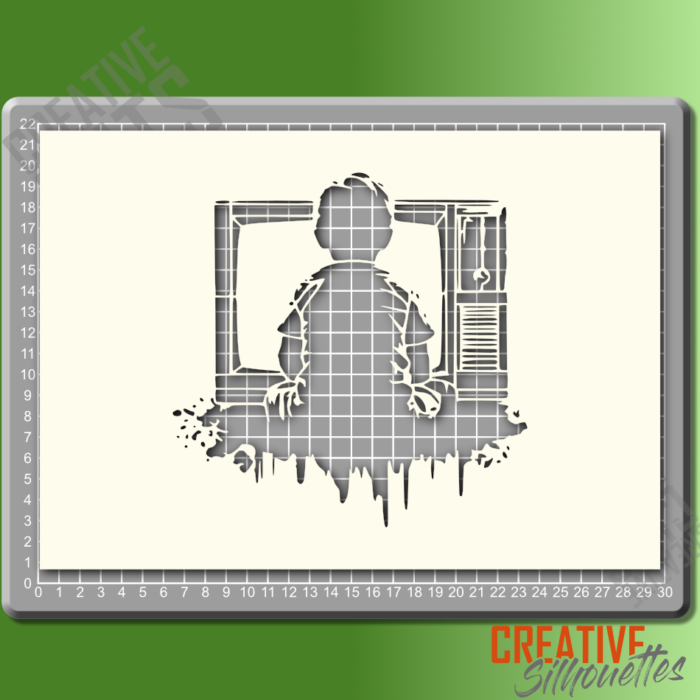 TV Boy Stencil - Image 2