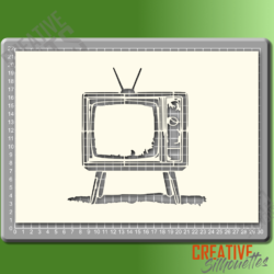 Retro TV Stencil - Image 2