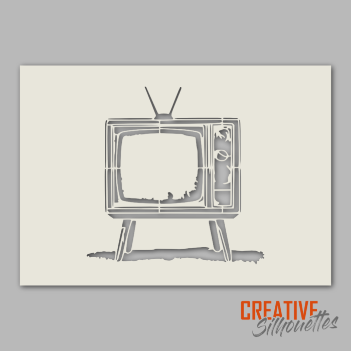 Retro TV Stencil - Image 1