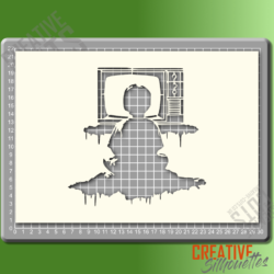 TV Boy Stencil