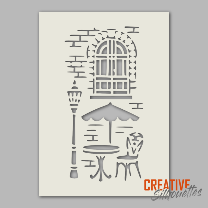 French Street Stencil - Image 1