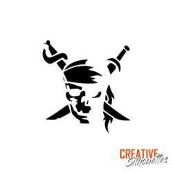 Pirate Skull Stencil - Image 3