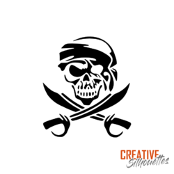 Pirate Skull Stencil - Image 3