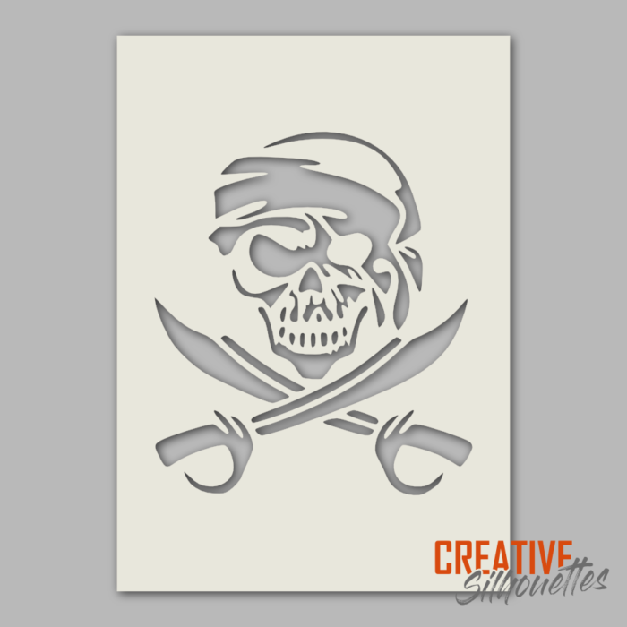 Pirate Skull Stencil - Image 1