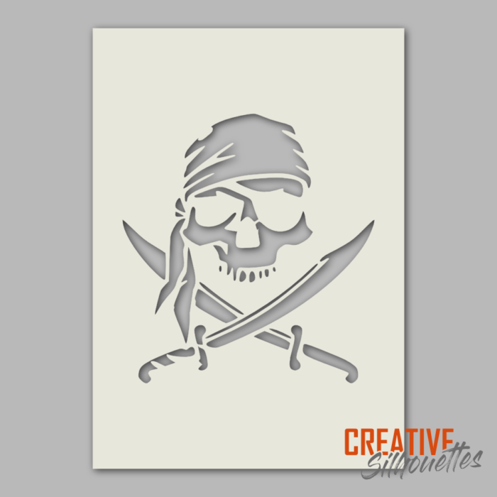 Pirate Skull Stencil - Image 1