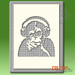 Quirky Monkey Stencil - Image 2