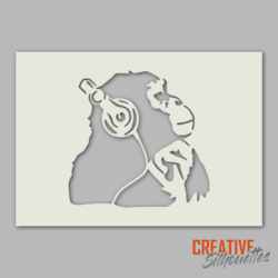 Quirky Monkey Stencil
