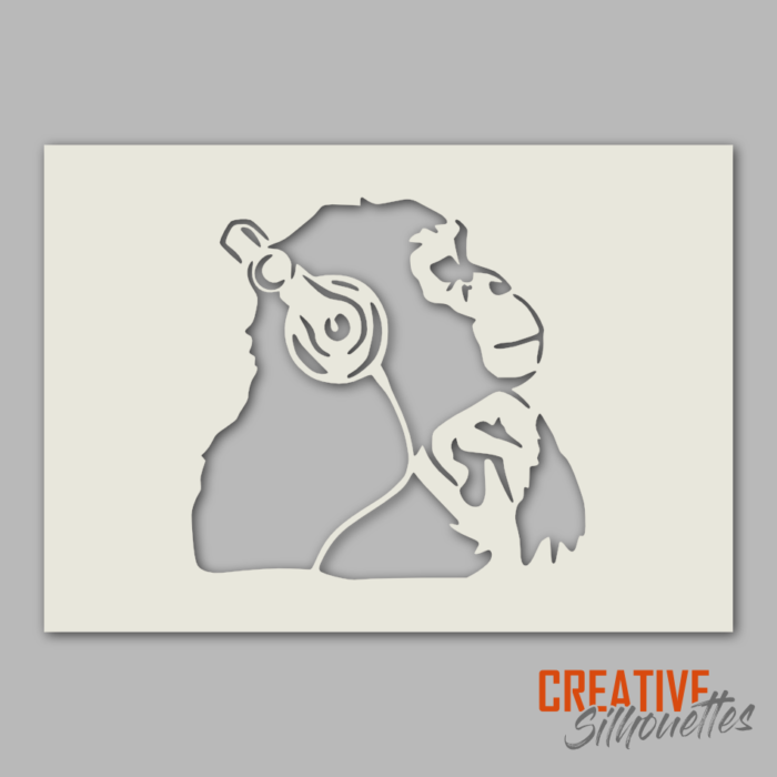 Quirky Monkey Stencil - Image 1
