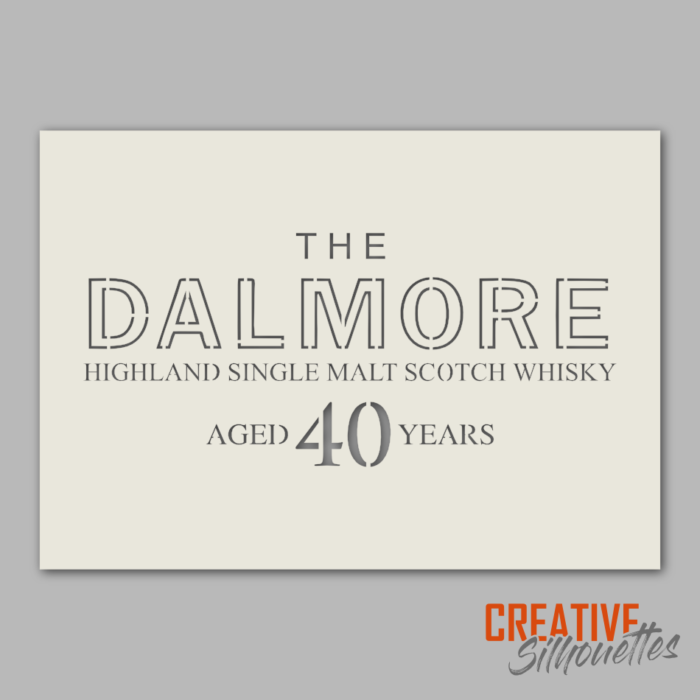 Dalmore Whisky Stencil - Image 1