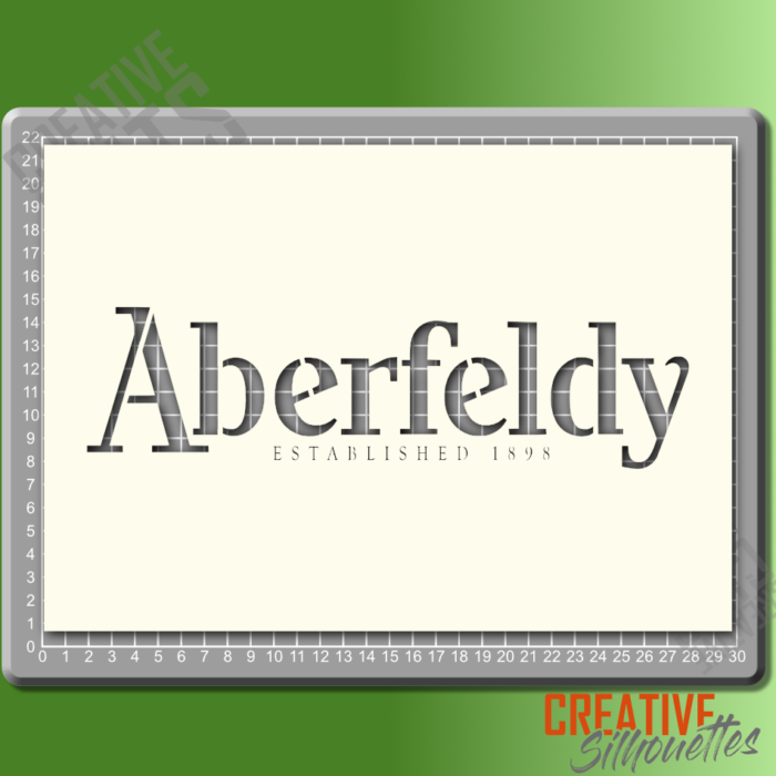 Aberfeldy Whisky Stencil - Image 2