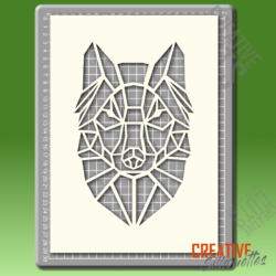 Geometric Wolf Stencil - Image 2