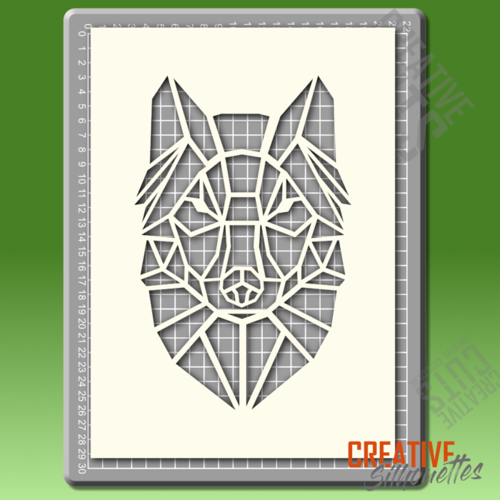 Geometric Wolf Stencil - Image 2