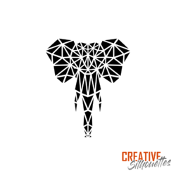 Geometric Elephant Stencil - Image 3