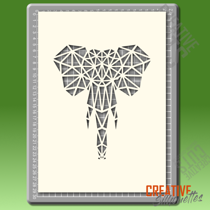 Geometric Elephant Stencil - Image 2